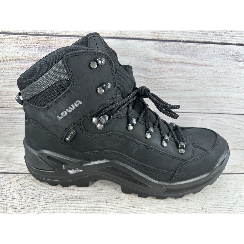 Lowa Renegade GTX Mid S Boots Men's 11.5 Gore-Tex Black Hiking Outdo - Picture 6 of 12